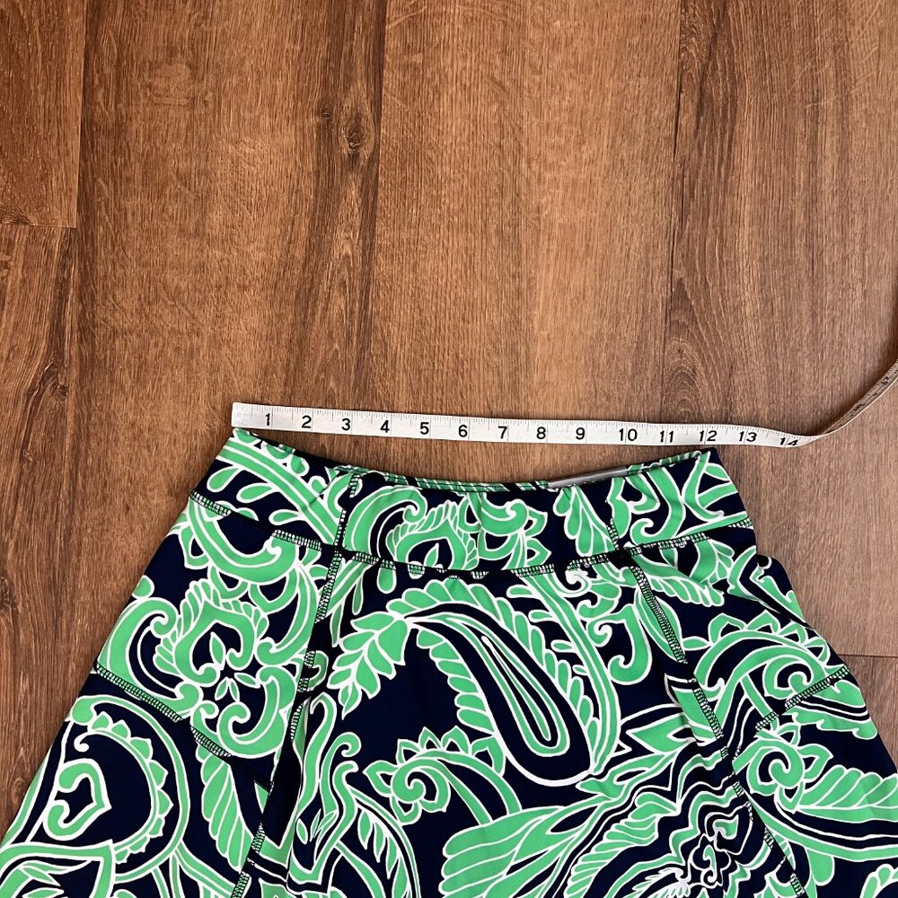 NEW Talbots Out & About Skort - Impressive Paisley Blue Green Sz XS - Picture 5 of 12